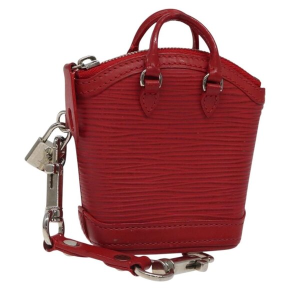 LOUIS VUITTON Epi Mini Lockit Charm Red M6001J LV Auth - Picture 1 of 14